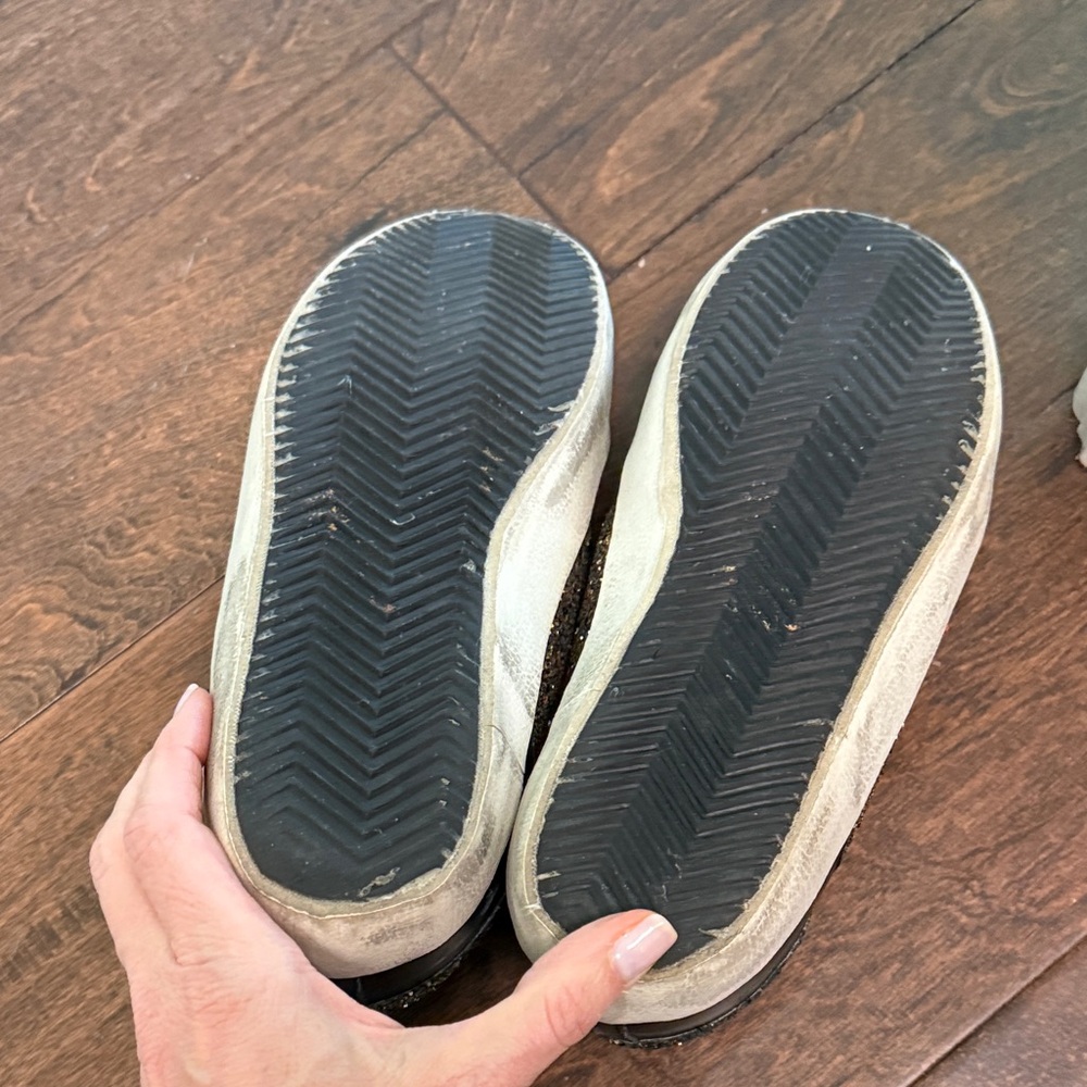 Golden Goose Black Glitter Superstar Sneakers Size 38 - Picture 6 of 6